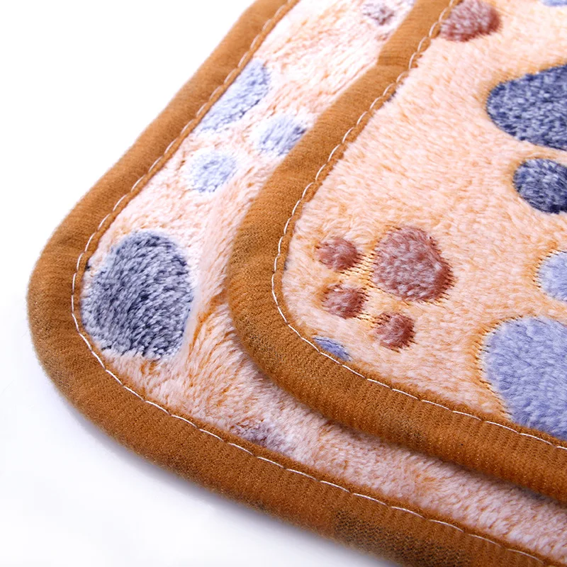 Title 20, Cute Dog Bed Mats Soft Flannel Fleece Paw Foot ...