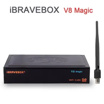 

iBRAVEBOX V8 Magic Box Digital Satellite Receiver TV Tuner 1080P HD Satellite Decoder + One Year Clines +USB WiFi Support IPTV