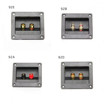 

Audio Cable Connector Terminal Two Speaker Junction Box Wiring Board DIY Speaker Accessories Plastic Copper Terminal