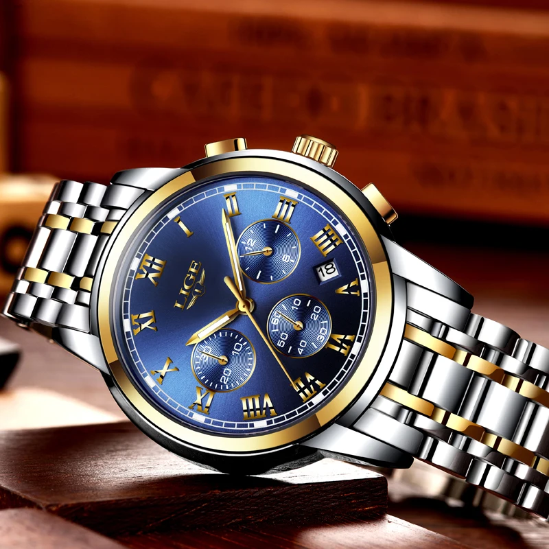 LIMES 腕時計 J8737B-LG1.1E GMT 自動巻 新品
