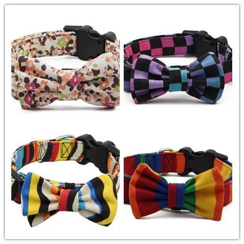 

Nylon Dog Collar with Bow Tie Detachable,Adjustable,Quick Release Puppy Collar for Medium and Large Dogs