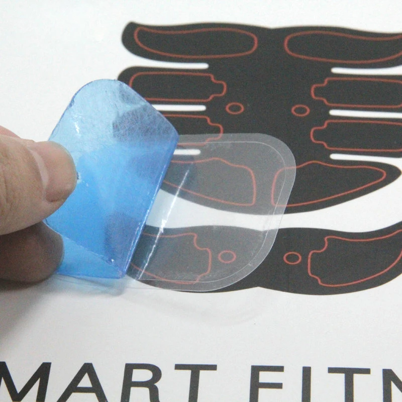 6Pairs Replacement Gel Pads For EMS Trainer Stimulate Muscle Trainer ABS Muscle Training Massager Gel Patch