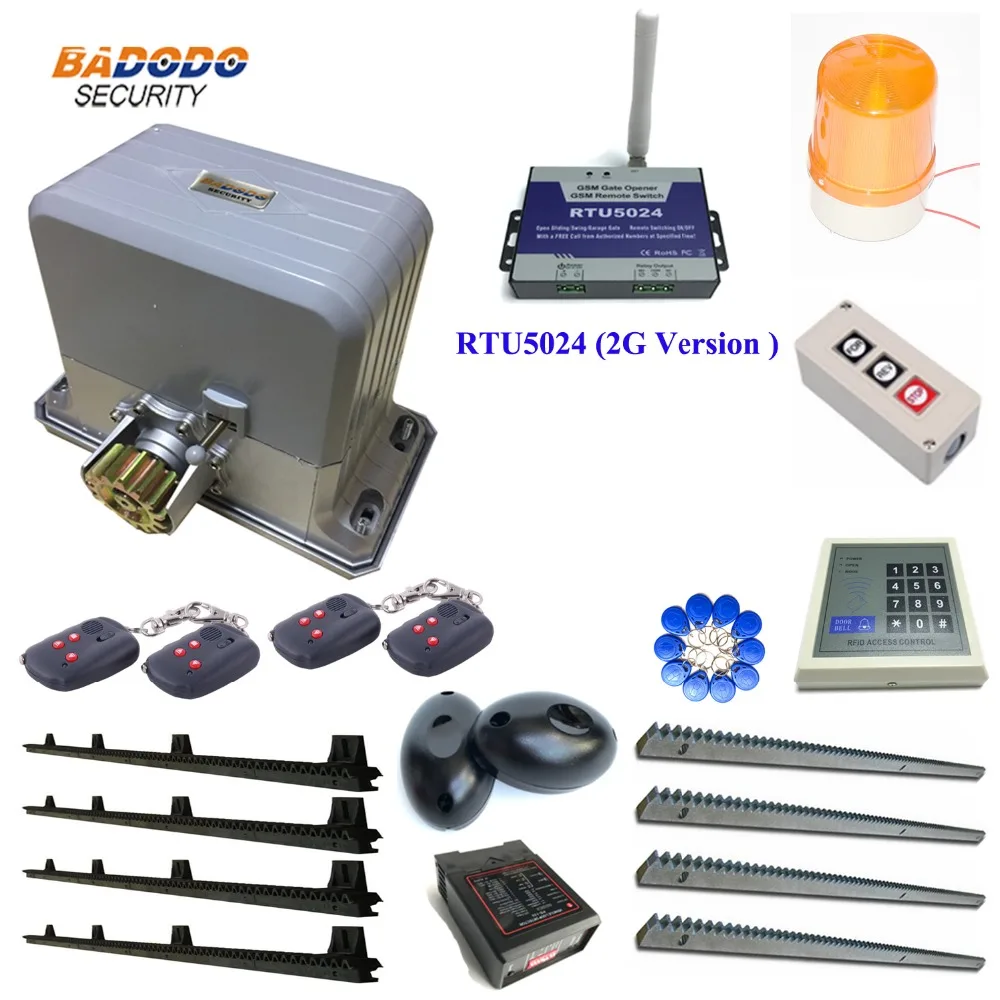 

1800KG heavy duty force electric sliding gate door opener automatic gate operator with 4 meters Nylon rack or metal rack