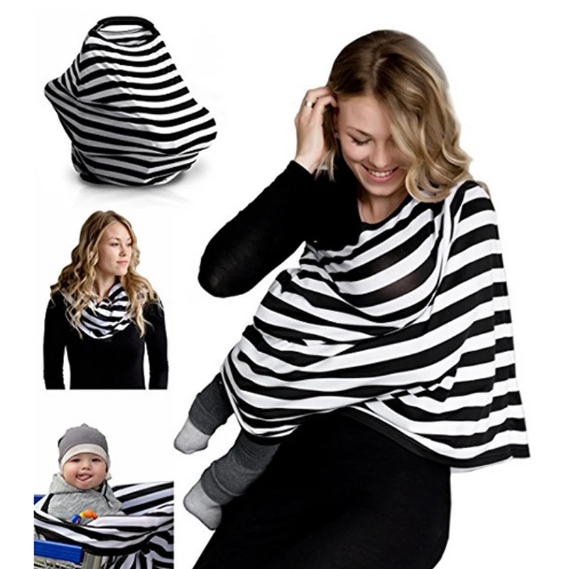 Écharpe d'allaitement-couverture de siège d'auto bébé, panier, poussette, housses de siège d'auto pour filles et garçons-Best Mult