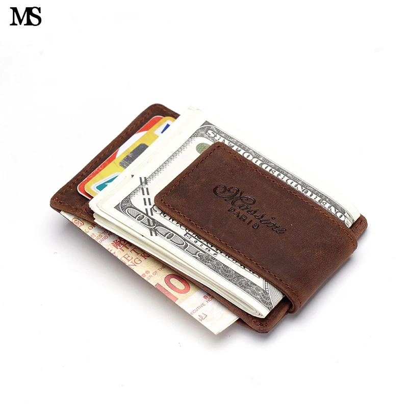 MS новые модные женские туфли и Для мужчин кошелек зажим для денег магнит клип