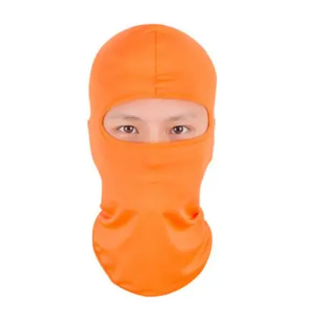 Маска для езды на мотоцикле, лыжах, шеи, для защиты, для улицы, Балаклава, маска на все лицо, Ультра тонкая, дышащая, ветрозащитная - Цвет: orange