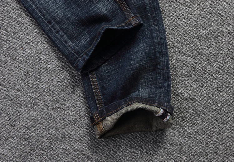 Vintage Designer Men Jeans High Quality Slim Fit Cotton Denim Pants Ripped Jeans For Men Wild Classical Jeans homme Size 28-38