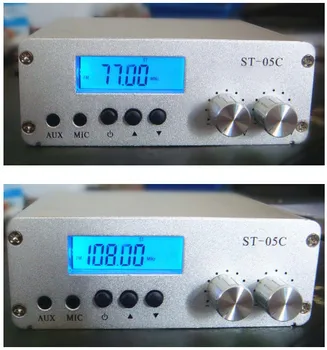 

ST-05C 0.1W 0.5W home FM transmitter stereo pll radio broadcast RCA input