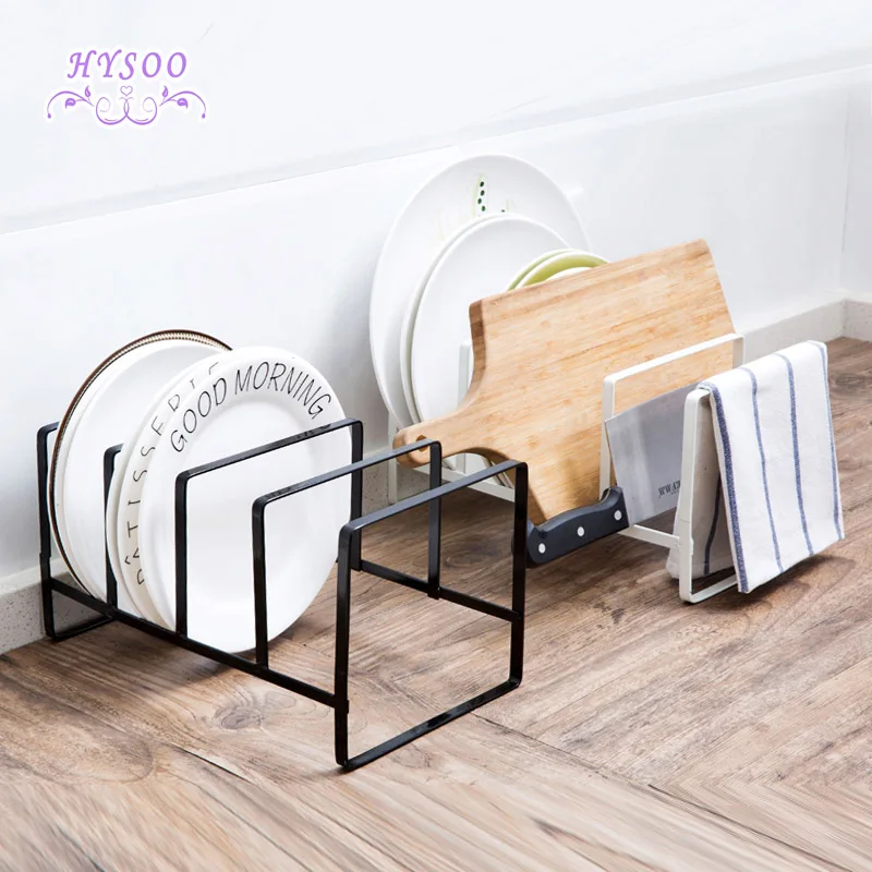 Countertop Plate Shelf Kitchen Plate Rack Shelf Floor Cutcock Shelf