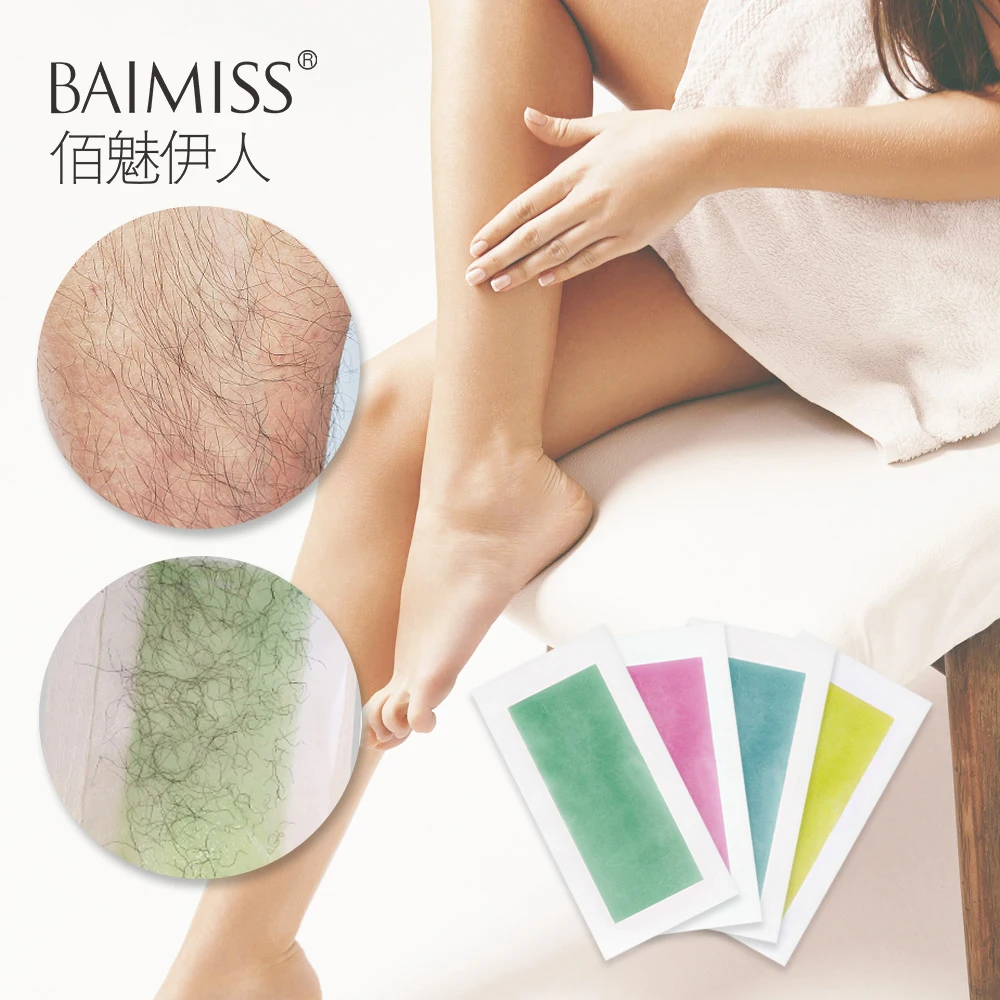 

Hair Removal Wax Strips Paper 20piece=10sheets Face Beard Body Quickly Hair Remover Glue Large Size Double Sided Tape BAIMISS