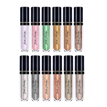 

Glitter Liquid Eyeshadow 6PCS 12 Colors Long Lasting Waterproof Sparkling Eye Shadow Tube