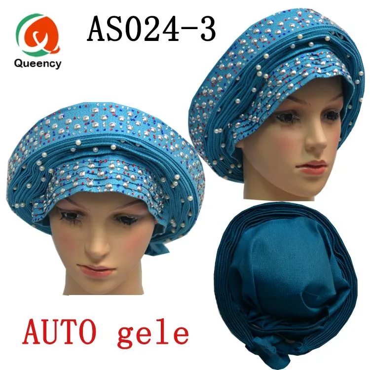 2018 Queency Африканский уже сделанный Aso oke головной убор авто геле для дам свадьба и