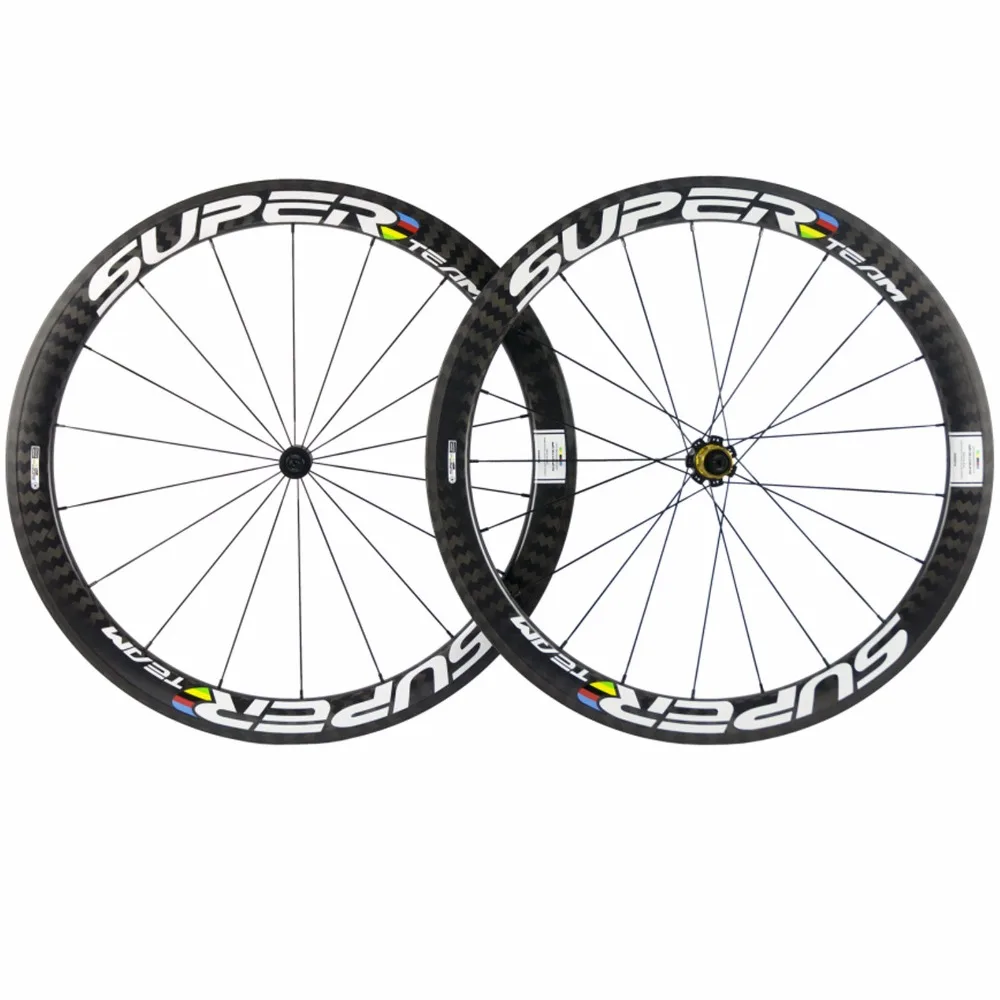 Superteam Carbon Wheelset R7 керамический дорожный клинчер 50 мм X 25 мм ширина u-образные колеса для велосипеда, шоссейные колеса для велосипеда