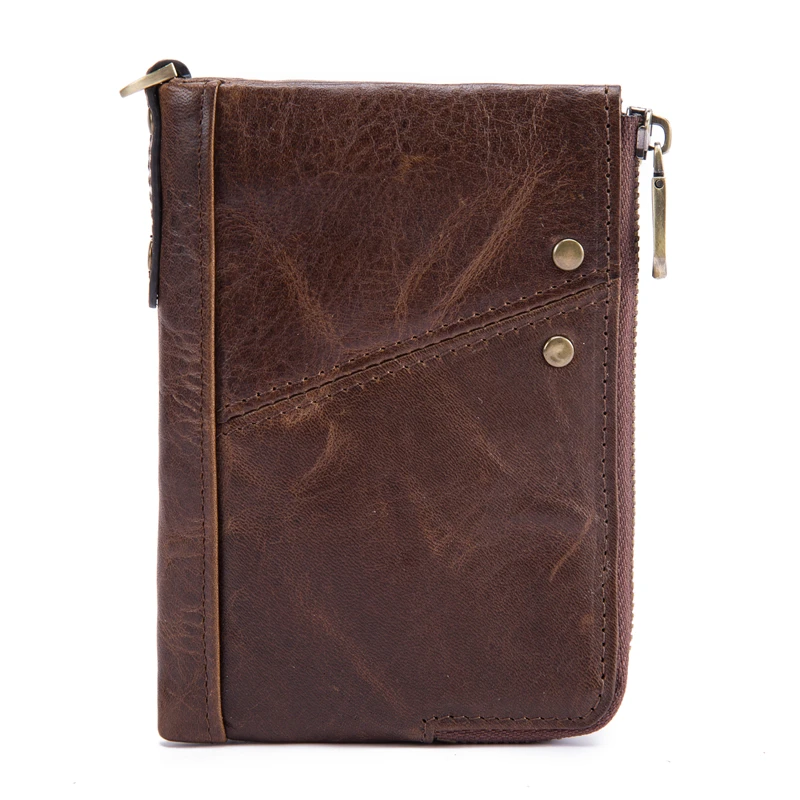 

Vintage Men's Purse Genuine Cowhide Leather Wallets Purse For Men Man Male Long Short To Choose Card Coin Holder 570
