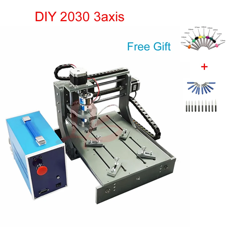 3axis Mini DIY cnc milling machine 200*300mm working area cnc engraving