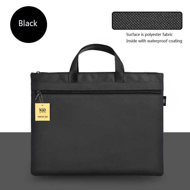 

Large A4 Business Travel Document Bag, Waterproof Canvas Office Briefcase Handbag Man, Travel Files Case Bag, Add LOGO