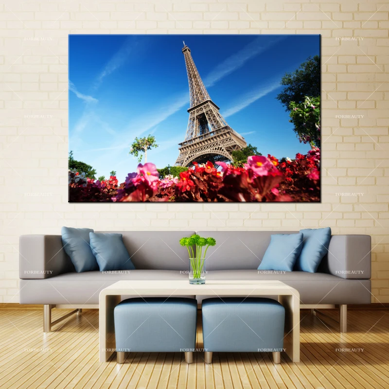 Forbeauty холст живопись настенное искусство французский tower_paris Спрей Печать