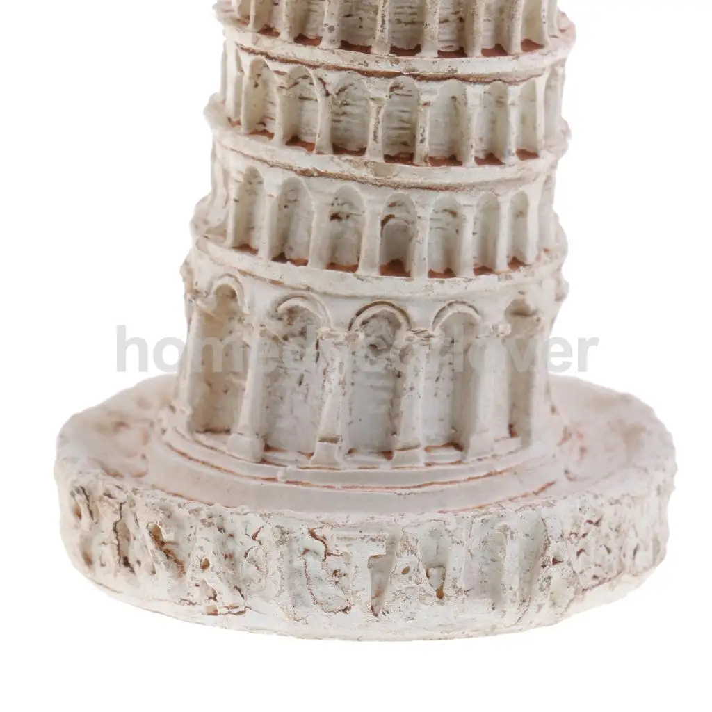 1Pc Resin Tower of Pisa Building Model Sculpture Statue for Home Table Decor