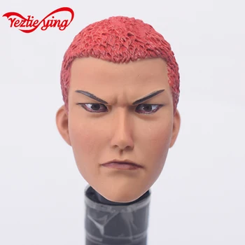 

KUMIK 1/6 Scale Accessories KM015 Red Hair Male Head Sculpt Carving Anger Oblique eye f 12 Inch Man Hot Toys Phicen Kumik Body