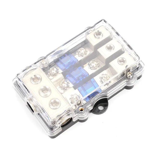 Special Price 1PCS Universal Car Auto Vehicles Audio Amplifier 1 in 3 ways Out Fuse Holder Fuse Box High Quality