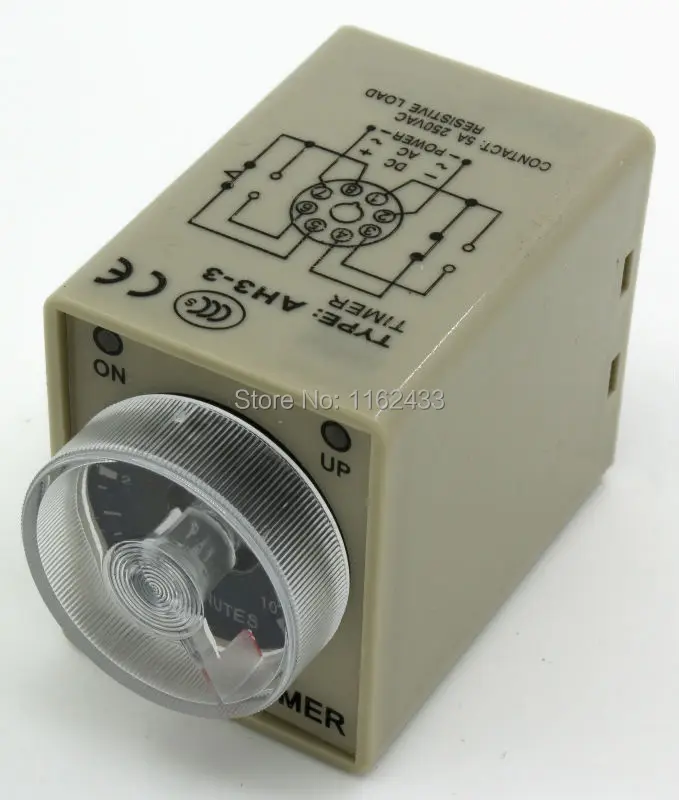 AH3 3 AC 380V 10min On delay SPDT with SPDT instantaneous contact time