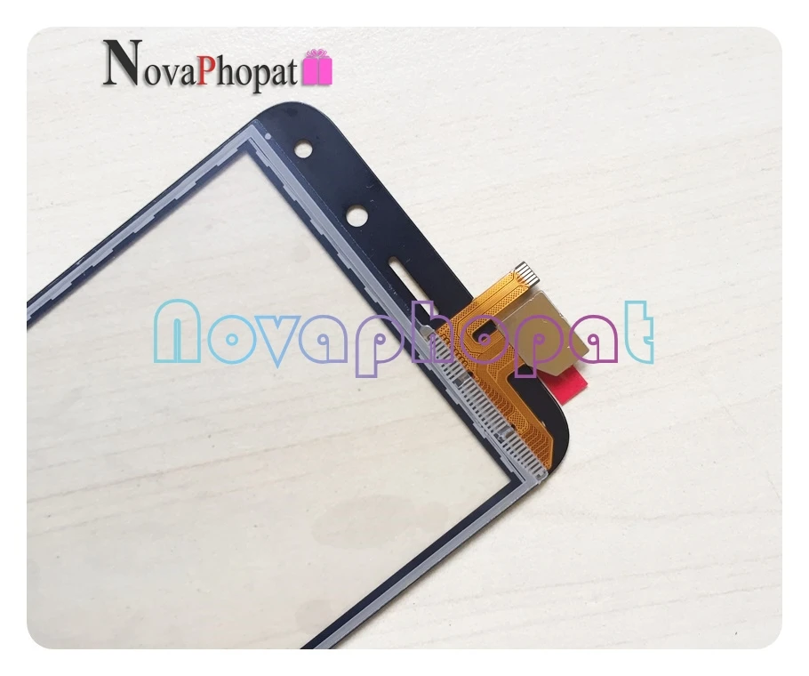 Novaphopat Черный сенсорный экран для BQ 5011G Fox View / 5015L первый дигитайзер 5