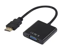 Высококачественный адаптер hdmi-vga штекер в конвертер с разъемом адаптер 1080 P цифровой аналоговый видео аудио для ПК ноутбука планшета