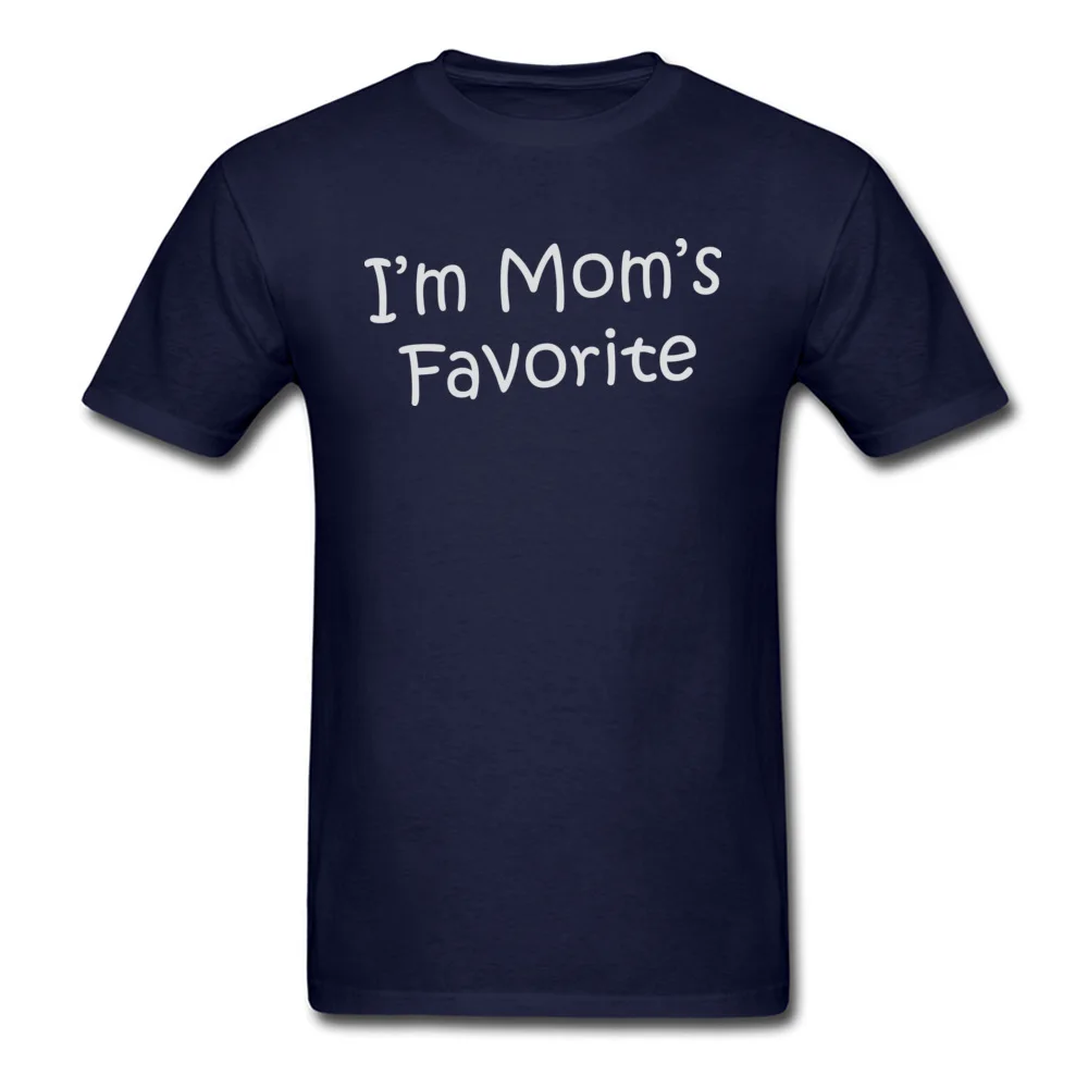 Camisa Im Moms Favorite Men T Shirts Prevailing Summer Short Sleeve O-Neck 100% Cotton Fabric Tops T Shirt Fitness Tight T-Shirt Im Moms Favorite navy