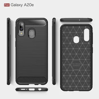 

2019 TOP designer Cases for Samsung A20e cover Carbon Fiber soft TPU cases for Samsung A8S A2 Core DHL Free shipping 100pcs