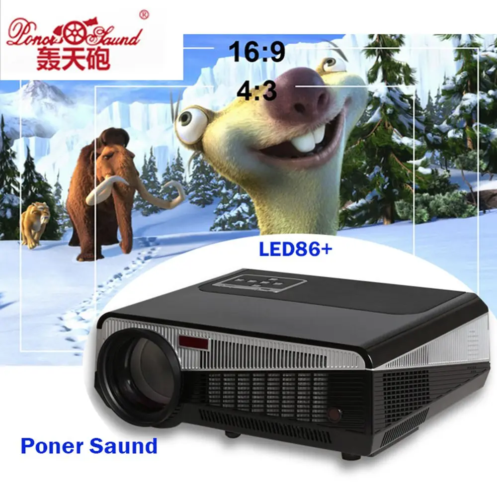 

Poner Saund 5500 lumens LED86+ projector full hd accessories 1920x1080 3d home theater projetor video proyector projektor beamer