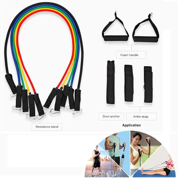 

Yoga Fitness Gum Elastic Bands Workout Exercise Equipment for Sport Cordage Training Pull Rope Natural Rubber Resistance Band