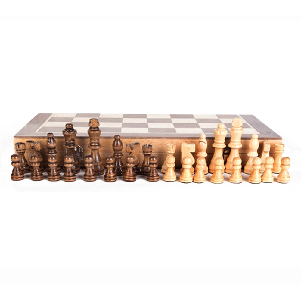 Портативная деревянная Магнитная шахматная доска складная доска шахматная игра Международный шахматный набор для вечерние Семейные игры
