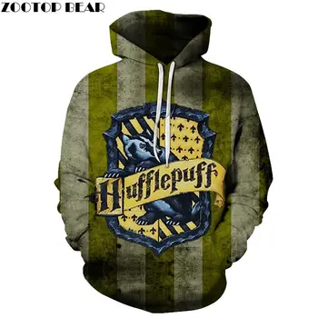 

Movie Hufflepuff 3D Printed Mens Pullover Sweatshirt Pullover Hoodie Casual Fashion Men Hoodie Streetwear Sweatshirt ZOOTOP BEAR