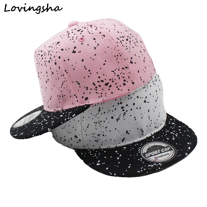 Lovingsha мальчик Бейсболки для женщин От 3 до 8 лет малыш Dot Дизайн Snapback шапки высокого качества регулируемый Шапки для девочек CC073