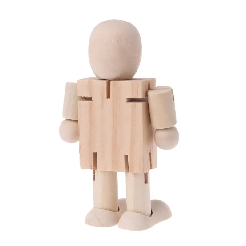 

DIY Wooden Robot Figure Model Kids Children Educational Puzzle Toy Kindergarten Deformatable Drop Ship De4