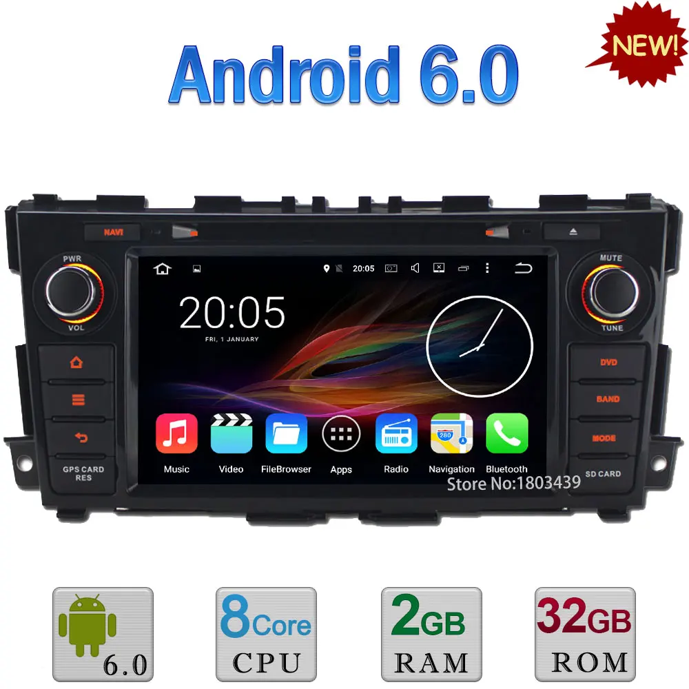 8 Android 6 0 Octa Core 3G WIFI 2GB RAM 32GB ROM Car DVD Multimedia Player
