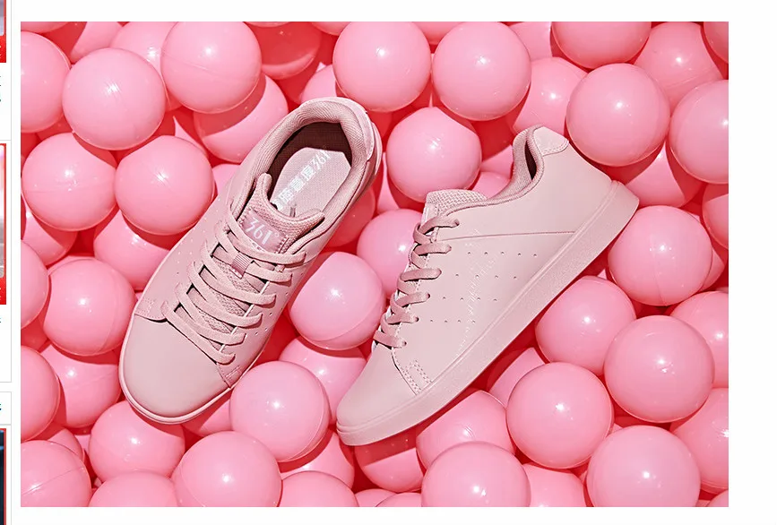 

361 shoes women's 2018 autumn new breathable white 361 degrees skate shoes women's white shoes