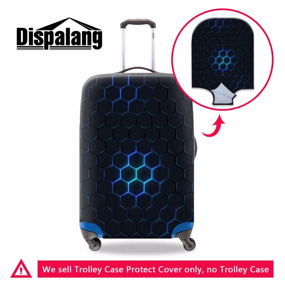Luggage Cover Peace Sign Hippie Vintage Mini Van Protective Travel Trunk Case Elastic Luggage Suitcase Protector Cover