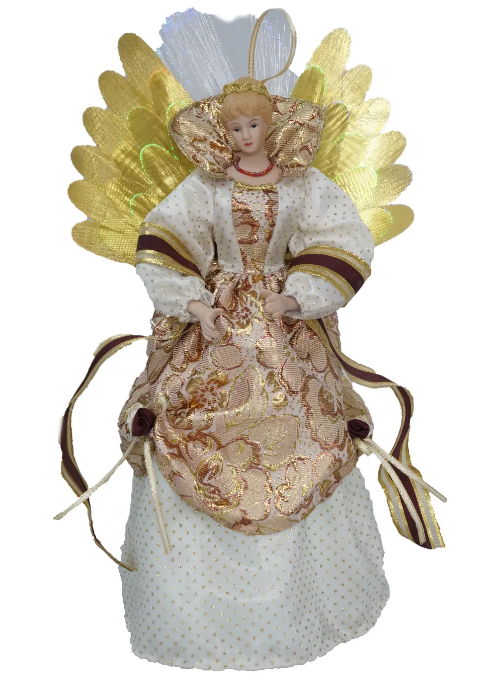 Cosette Fiber Christmas Angel Tree Topper For Home Decoration Ornaments14 Without Battery Topper Aliexpress
