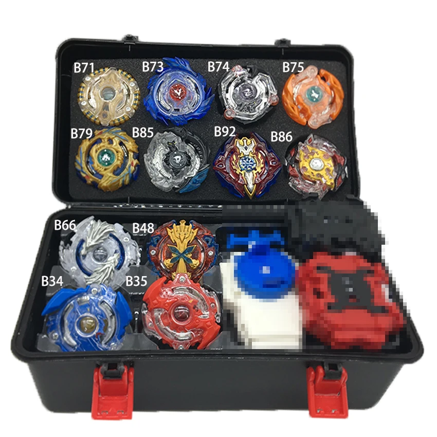 

beyblade burst set with box launcher B73 B92 B100 B117 B100 B118 B97 B117 Four launcher Hand and handle collect Christmas gift