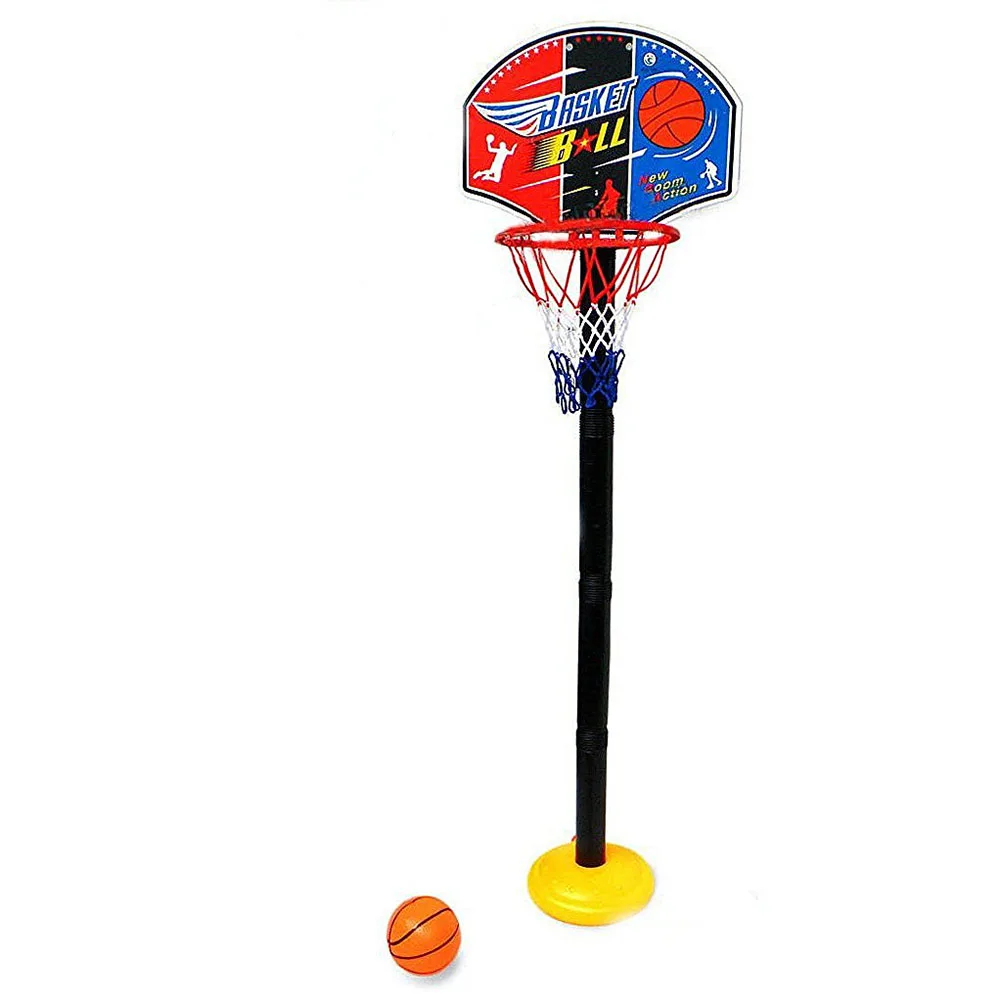 Портативный баскетбольный набор с сеткой баскетбольное кольцо мяч открытый игровой набор