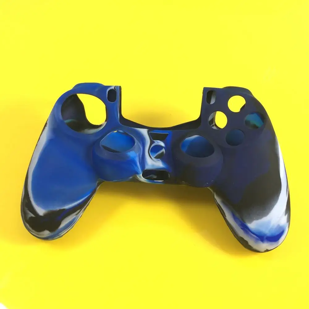 JCD 50 шт. Силиконовый протектор чехол для sony Игровые приставки 4 PS4 PS 4 Камуфляж Цвет противоскользящие игровой контроллер - Цвет: A
