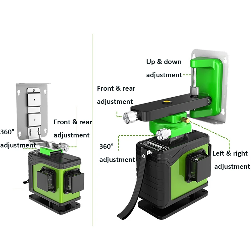 16 линия 4D лазерный нивелир 360 в вертикальном и горизонтальном положении лазерный нивелир саморегулирующаяся поперечная линия 4D зеленый лазерный уровень с на открытом воздухе