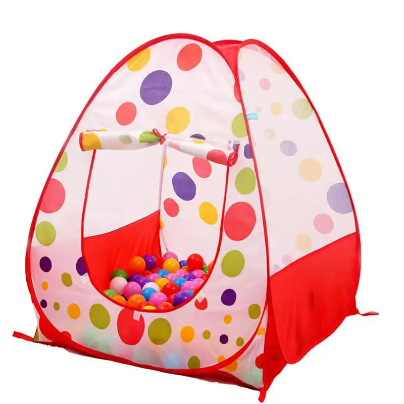 Большая портативная игровая палатка с океаническими шариками для детей в помещении и на открытом воздухе, складной детский домик, отличный подарок