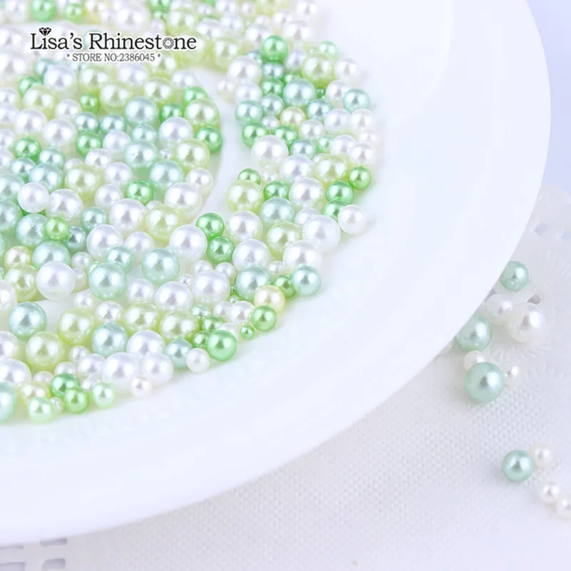 

3mm-6mm No Holes Mix Color Round Imitation Plastic Pearl Beads For DIY Jewelry Accessories Hot In Japan TS3030