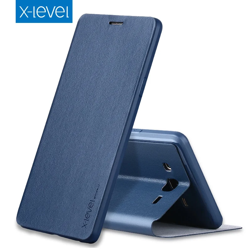 X-Level Чехол-книжка чехол для samsung Galaxy J5 J7 Prime J1 J2 J3 2016 2017 из искусственной кожи