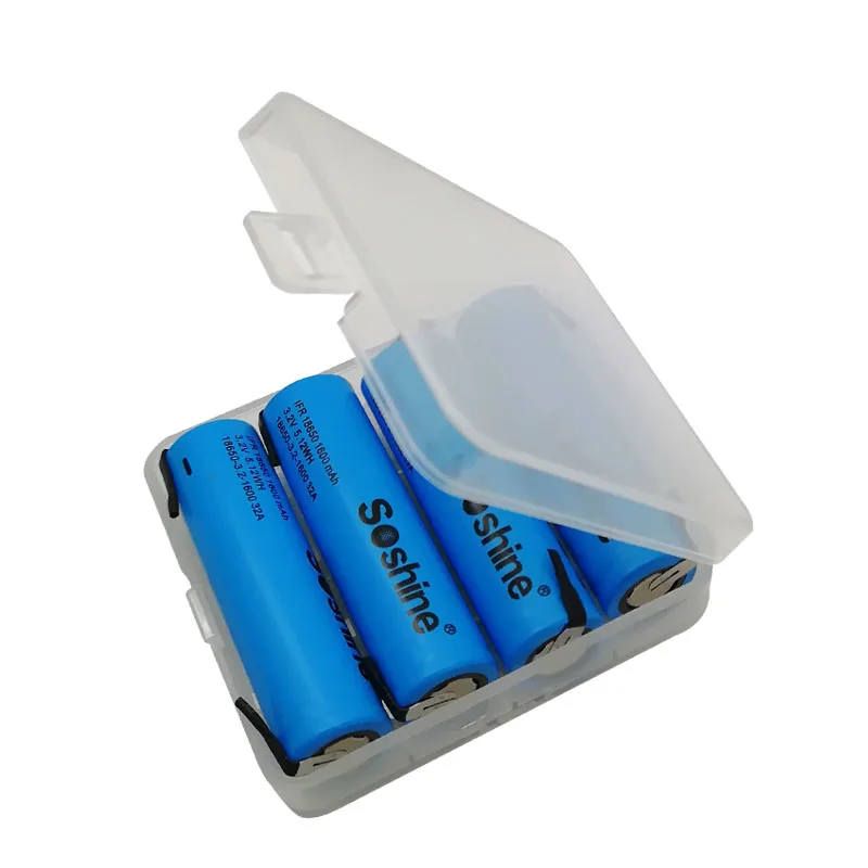 4pcs LiFePO4 18650 3.2V 1700mAh  Rechargeable Battery with tab