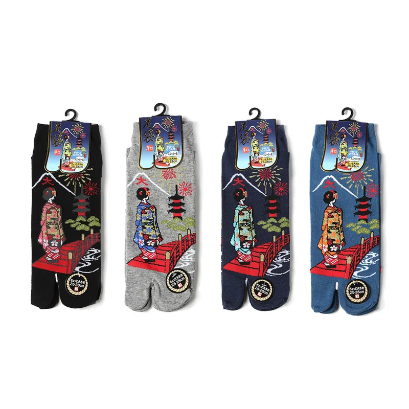 YOOWALK сандалии короткие носки унисекс носки хлопок Красивая Леди Дизайн Сплит носок носки Вьетнамки носки таби