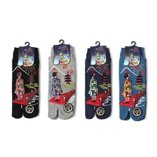 YOOWALK сандалии короткие носки унисекс носки хлопок Красивая Леди Дизайн Сплит носок носки Вьетнамки носки таби