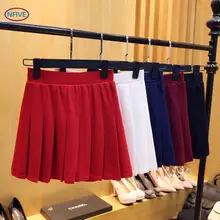 NFIVE бренд женские тонкие короткие юбки новые модные корейские летние милые однотонные с высокой талией универсальные облегающие плиссированные юбки